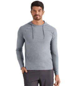 Rhone Men's Reign Hoodie Light Gray Heather -Pranty Yoga Shop 6585209290795 lightgrayheather