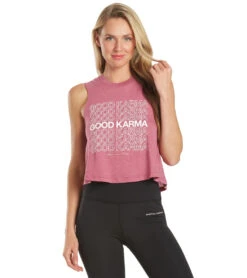 Spiritual Gangster Good Karma Crop Tank Sedona -Pranty Yoga Shop 6592058949675 sedona