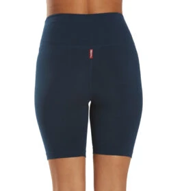 Hard Tail Flat Waist Biker Shorts Past Midnight Blue -Pranty Yoga Shop 6606360641579 pastmidnightblue 3a