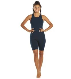 Hard Tail Flat Waist Biker Shorts Past Midnight Blue -Pranty Yoga Shop 6606360641579 pastmidnightblue 4a