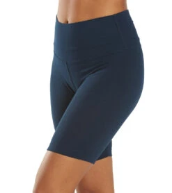 Hard Tail Flat Waist Biker Shorts Past Midnight Blue -Pranty Yoga Shop 6606360641579 pastmidnightblue 5a