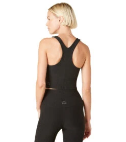 Beyond Yoga Focus Cropped Tank -Pranty Yoga Shop 6606824996907 darkestnight 3a