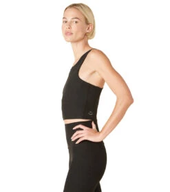 Beyond Yoga Focus Cropped Tank -Pranty Yoga Shop 6606824996907 darkestnight 4a