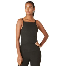 Beyond Yoga Spacedye Wide Neck Cropped Tank Darkest Night -Pranty Yoga Shop 6606826078251 darkestnight