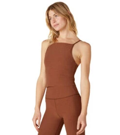 Beyond Yoga Spacedye Wide Neck Cropped Tank -Pranty Yoga Shop 6606826143787 copperheather 2a