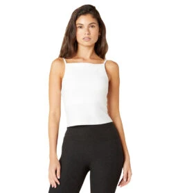 Beyond Yoga Spacedye Wide Neck Cropped Tank -Pranty Yoga Shop 6610517917739 cloudwhite