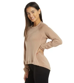 NUX Sleek Sweat Pullover Dune 10 NUX Sleek Sweat Pullover Dune -Pranty Yoga Shop 6611848495147 dune 5a