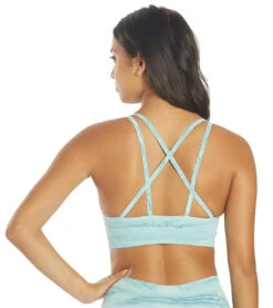 NUX Hand-Dye Levitate Yoga Sports Bra Blue Ripple -Pranty Yoga Shop 6611852492843 blueripple