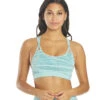 NUX Hand-Dye Levitate Yoga Sports Bra Blue Ripple -Pranty Yoga Shop 6611852492843 blueripple 2a