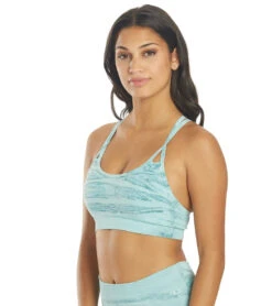 NUX Hand-Dye Levitate Yoga Sports Bra Blue Ripple -Pranty Yoga Shop 6611852492843 blueripple 5a