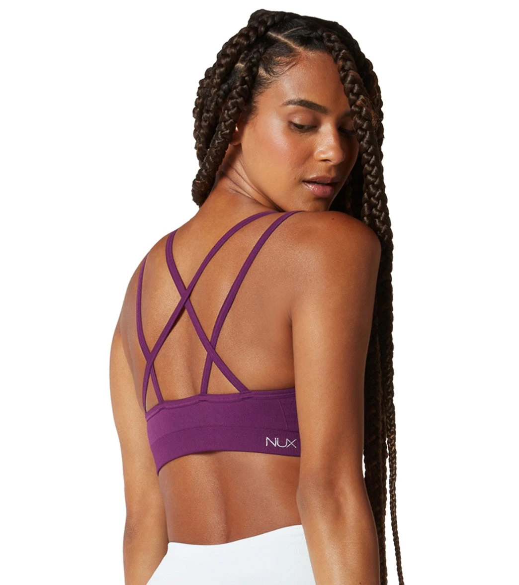 NUX Levitate Seamless Yoga Sports Bra Purple Onyx 6 NUX Levitate Seamless Yoga Sports Bra Purple Onyx - Image 4