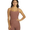 Beyond Yoga Spacedye Slim Racerback Cropped Tank Sienna Brown Heather -Pranty Yoga Shop 6612257243179 siennabrownheather 2a