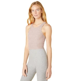 Beyond Yoga Focus Cropped Tank -Pranty Yoga Shop 6612261437483 chai 2a