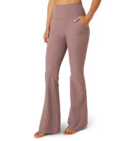Beyond Yoga Spacedye All Day Flare High Waisted Pant Sienna Brown Heather