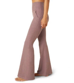 Beyond Yoga Spacedye All Day Flare High Waisted Pant Sienna Brown Heather -Pranty Yoga Shop 6612313210923 siennabrownheather 4a