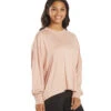 Free People Runner Up Long Sleeve Shell Pink -Pranty Yoga Shop 6619096186923 shellpink 2a