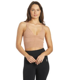Free People Movement Good Karma Crop Yoga Top Desert Dune -Pranty Yoga Shop 6619099824171 desertdune