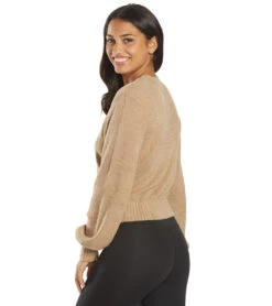 Spiritual Gangster Inner Peace Melody Crew Pullover Camel -Pranty Yoga Shop 6621246029867 camel 3a