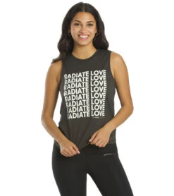 Spiritual Gangster Radiate Love Muscle Tank Vintage Black -Pranty Yoga Shop 6629891375147 vintageblack