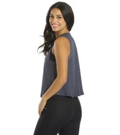 Spiritual Gangster Good Crop Tank -Pranty Yoga Shop 6629892259883 heathernight 3a