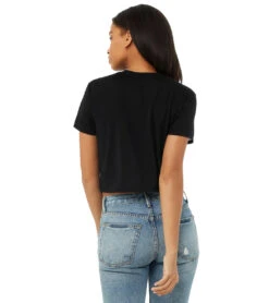 Bella + Canvas The Crop Tee 14 Bella + Canvas The Crop Tee -Pranty Yoga Shop 6646906060843 black 3a