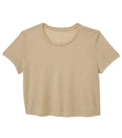 Bella + Canvas The Crop Tee 20 Bella + Canvas The Crop Tee -Pranty Yoga Shop 6646906126379 driftwood 4a