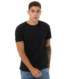 Bella + Canvas Sueded Airlume Crew Tee Black -Pranty Yoga Shop 6646908125227 black 1