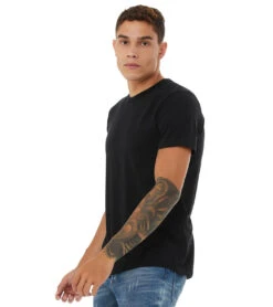 Bella + Canvas Sueded Airlume Crew Tee Black