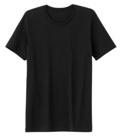 Bella + Canvas Sueded Airlume Crew Tee Black -Pranty Yoga Shop 6646908125227 black 4a 1
