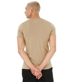 Bella + Canvas Sueded Airlume Crew Tee -Pranty Yoga Shop 6646908190763 driftwood 3a