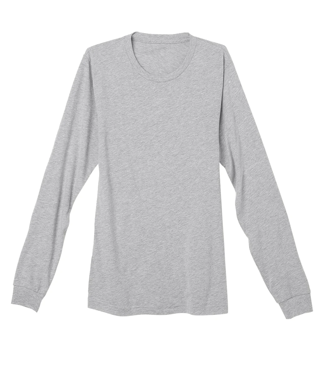 Bella + Canvas Sueded Airlume Long Sleeve Tee Athletic Heather 5 Bella + Canvas Sueded Airlume Long Sleeve Tee Athletic Heather - Image 3