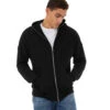 Bella + Canvas Total Zip Hoodie -Pranty Yoga Shop 6646911238187 black 1a
