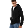 Bella + Canvas Total Zip Hoodie Black -Pranty Yoga Shop 6646911238187 black 2a 1