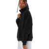 Bella + Canvas 1/2 Zip Sweatshirt Black -Pranty Yoga Shop 6646911467563 black 2a