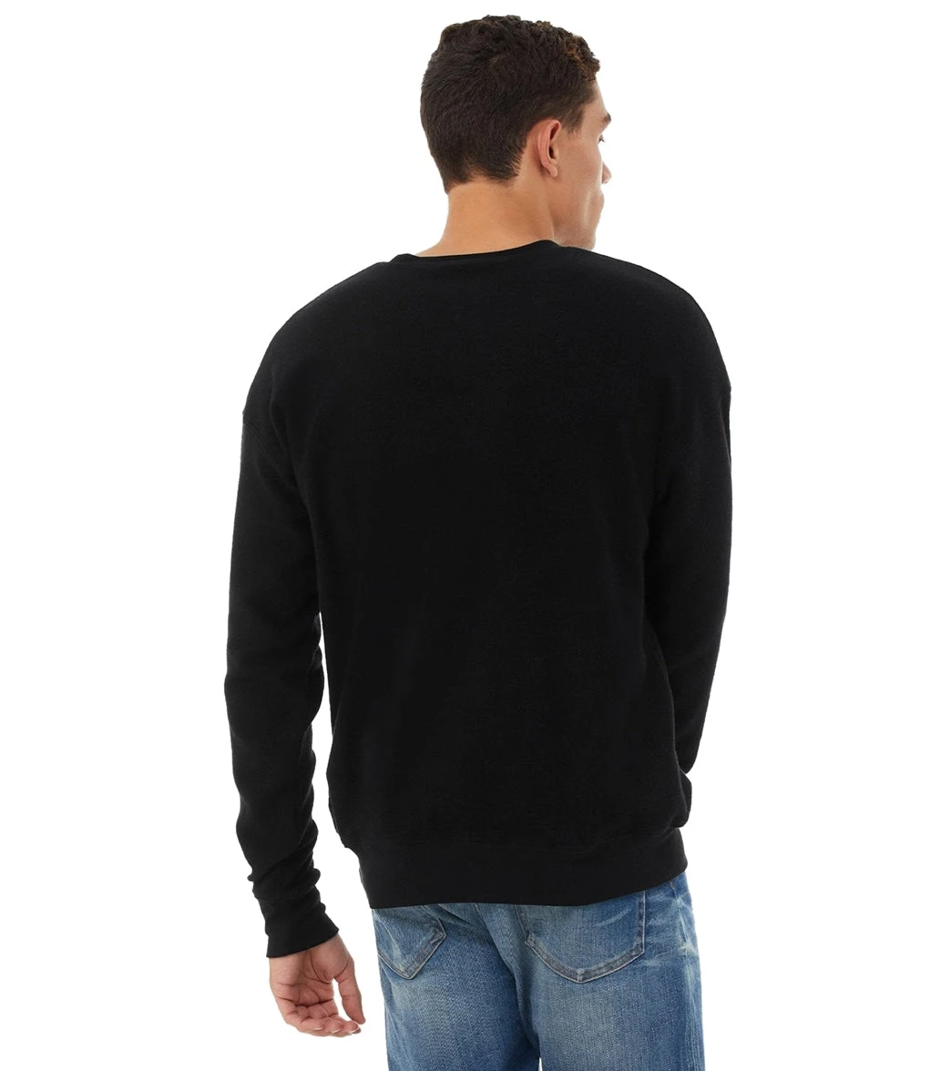 Bella + Canvas Sueded Crew Sweatshirt Black 4 Bella + Canvas Sueded Crew Sweatshirt Black - Image 2