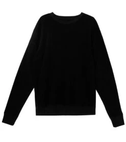 Bella + Canvas Sueded Crew Sweatshirt -Pranty Yoga Shop 6646911795243 black 4a