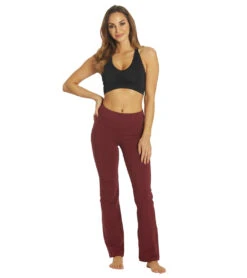 Marika Tummy Control Cotton Yoga Pants 35 Marika Tummy Control Cotton Yoga Pants -Pranty Yoga Shop 6653018931243 zinfandel 4a