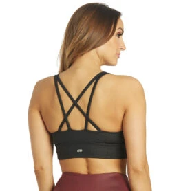 Marika Lacey Yoga Sports Bra -Pranty Yoga Shop 6653610229803 blacklinearfloralemboss 3a 1