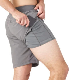 Glyder Kodiak Cooling Short 25 Glyder Kodiak Cooling Short -Pranty Yoga Shop 6658647719979 gray 4a