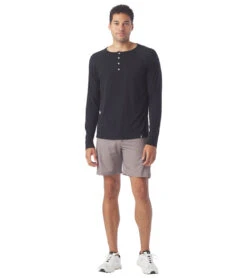 Glyder Relax Henley -Pranty Yoga Shop 6658649227307 black 4a
