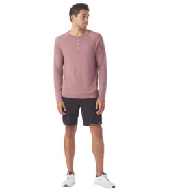 Glyder Relax Henley Mauve 8 Glyder Relax Henley Mauve -Pranty Yoga Shop 6658649292843 mauve 4a 1