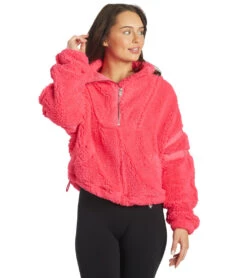 Free People Nantucket Fleece Pullover Malibu -Pranty Yoga Shop 6672254599211 malibu