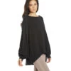 Free People She's Everything Long Sleeve Top Black -Pranty Yoga Shop 6672259645483 black 2a