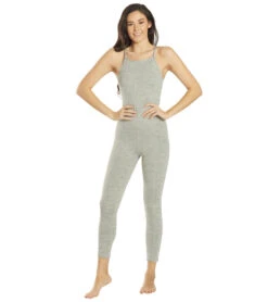 Free People Ashford Side To Side Performance Jumpsuit 39 Free People Ashford Side To Side Performance Jumpsuit -Pranty Yoga Shop 6672261283883 heathergrey 1a