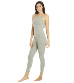 Free People Ashford Side To Side Performance Jumpsuit Heather Grey -Pranty Yoga Shop 6672261283883 heathergrey 4a
