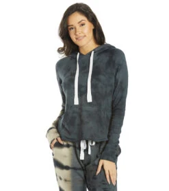 Glyder Rocky Hoodie Black Oatmilk Tie Dye -Pranty Yoga Shop 6672905076779 blackoatmilktiedye