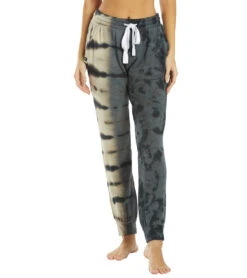 Glyder Halfway Joggers Black Oatmilk Tie Dye -Pranty Yoga Shop 6672910843947 blackoatmilktiedye