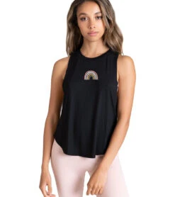 Jala Muscle Tank -Pranty Yoga Shop 6677508194347 blackrainbow 1a