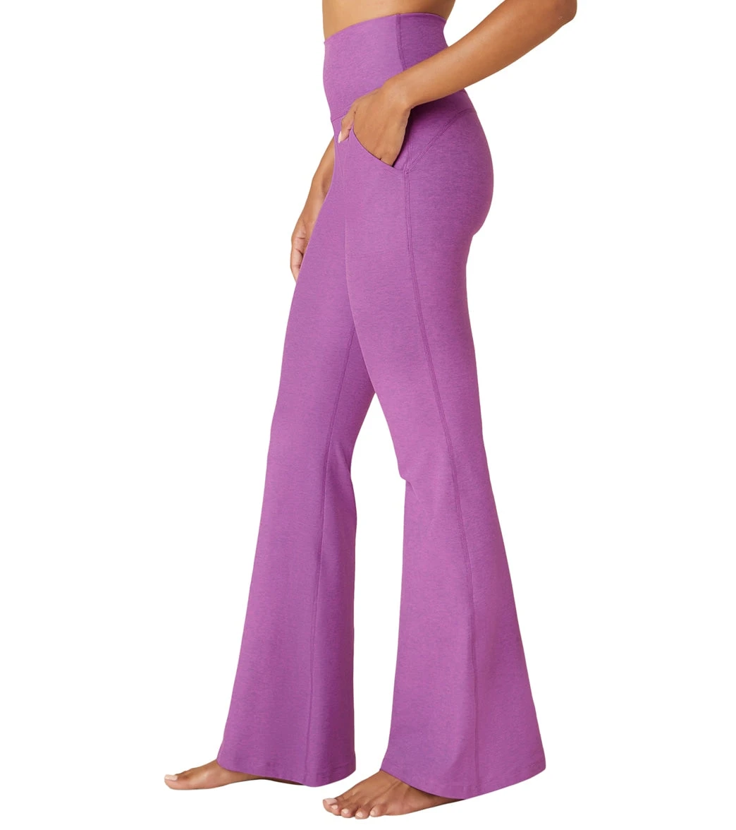 Beyond Yoga Spacedye All Day Flare High Waisted Pant Bright Iris Heather 5 Beyond Yoga Spacedye All Day Flare High Waisted Pant Bright Iris Heather - Image 3