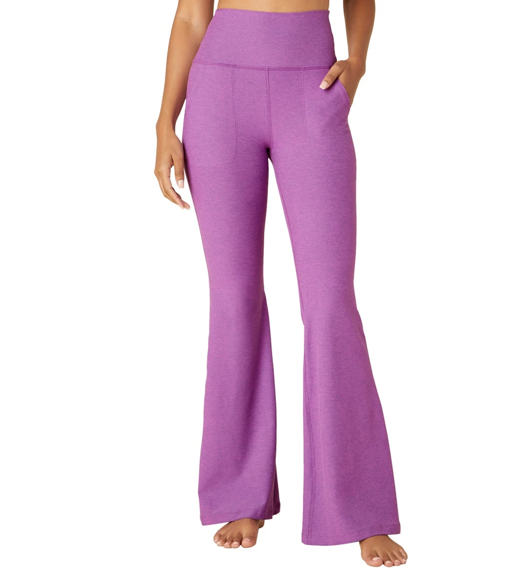 Beyond Yoga Spacedye All Day Flare High Waisted Pant Bright Iris Heather 8 Beyond Yoga Spacedye All Day Flare High Waisted Pant Bright Iris Heather - Image 6